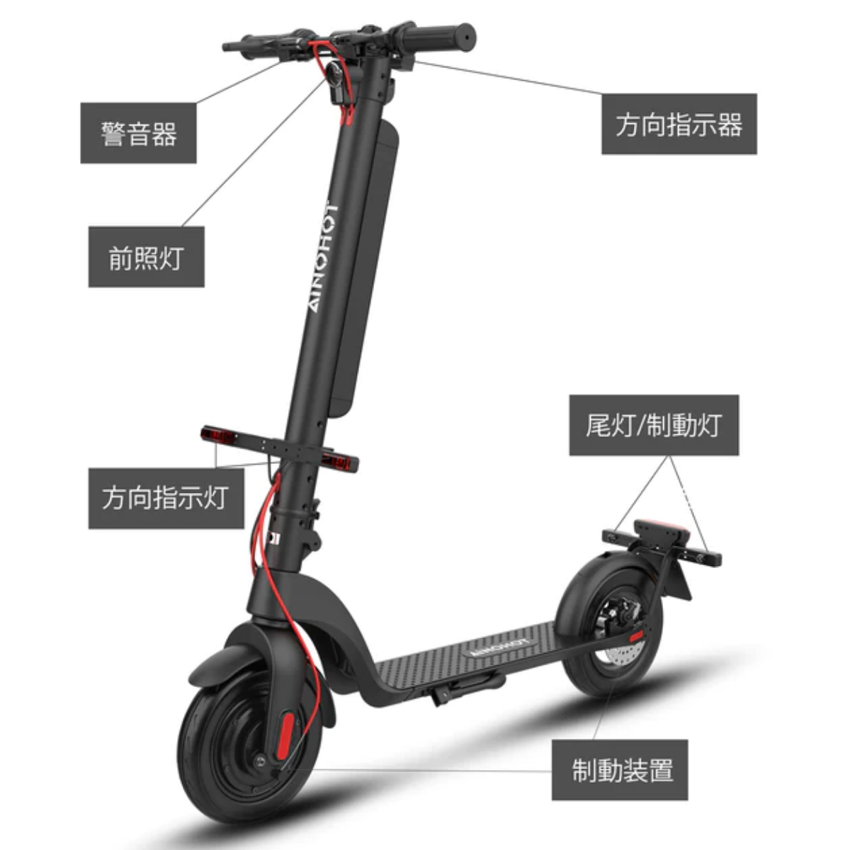 SALE【6/15まで】AINOHOT S07 ★特定小型原付　電動キックボード（免許不要・公道/歩道走行可能）
