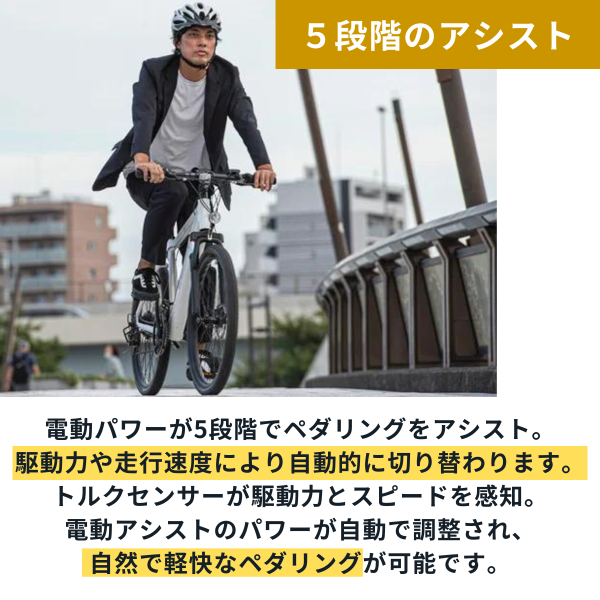 【次回入荷６月以降】マウンテンバイク×電動アシスト自転車 SWIFT HORSE１ ★5段階アシスト×21段変速
